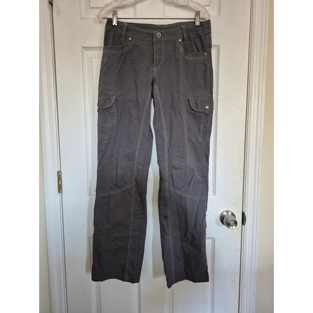 Kuhl Womens Cargo Pants Size 6 Reg Gray Convertible Outdoor Hiking Utility